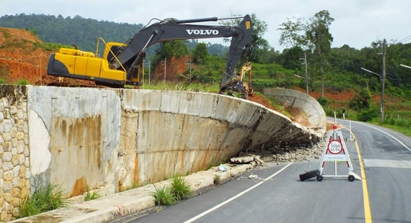Retaining Wall Failure In Rassada, Thailand